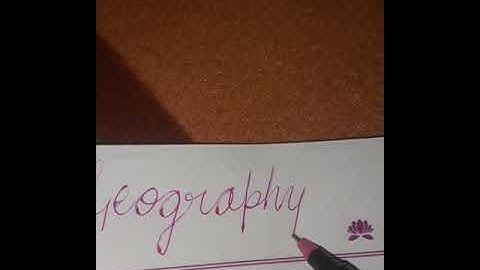ASMR Satisfying writing Geography in cursive writing #shorts #NehaSharmashorts