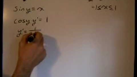 Calculus Derivative:Inverse Trig (1)