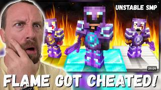 FLAME GOT CHEATED! FlameFrags Minecraft Best Players Simulate PVP Tournament (UNSTABLE SMP REACTION)