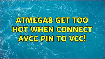ATMega8 get too hot when connect AVCC pin to VCC!