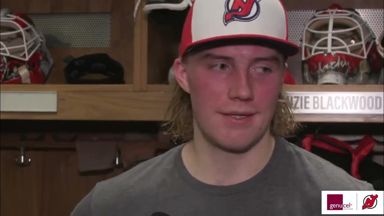 Mackenzie Blackwood gives an update on his injury status NEW JERSEY