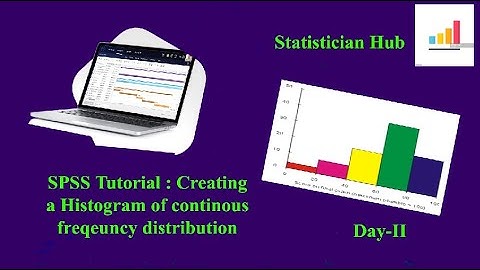 Construct Histogram in SPSS || What is histogram? || Continuous Frequency Distribution.