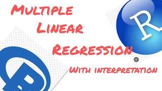 Multiple linear regression in R with diagnostics tests and detailed interpretation. #regression
