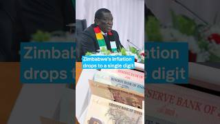 Zimbabwe’s inflation rate has dropped to a single digit for the first time in nearly four decades.