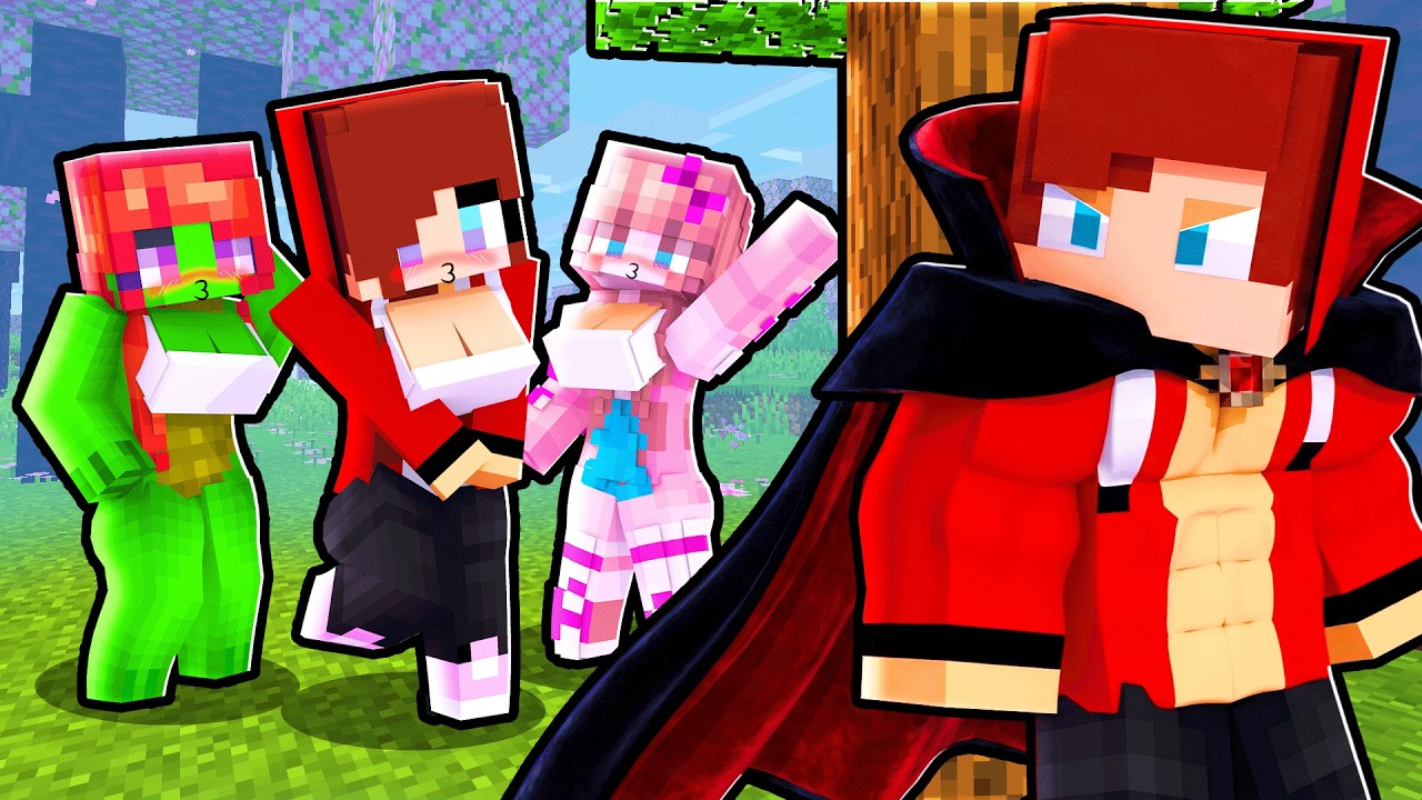 VAMPIRE JJ Met WEREWOLF RUMI, MIRA and ZOEY in the VILLAGE!? Is it a TRAP? - Maizen Minecraft JJ