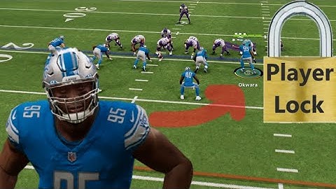 How do you lock onto a player in Madden 23?
