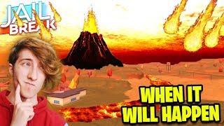 This Is When The Volcano Will Erupt Roblox Jailbreak New Update Youtube - jailbreak volcano erupts new secret update roblox jailbreak