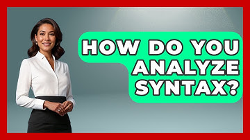 How Do You Analyze Syntax? - Fictional Journeys