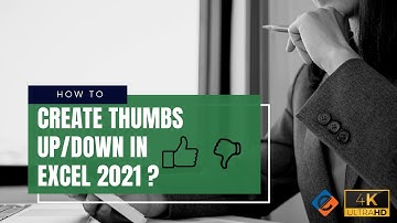 HOW TO INSERT THUMBS UP AND THUMBS DOWN IN EXCEL