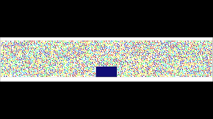 Particulate flow over an obstacle near a channel wall