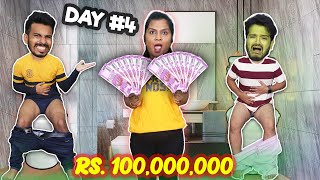 LAST TO LEAVE BATHROOM WINS 100000 RS. | 1LAKH RS. PRICE | HUNGRY BIRDS