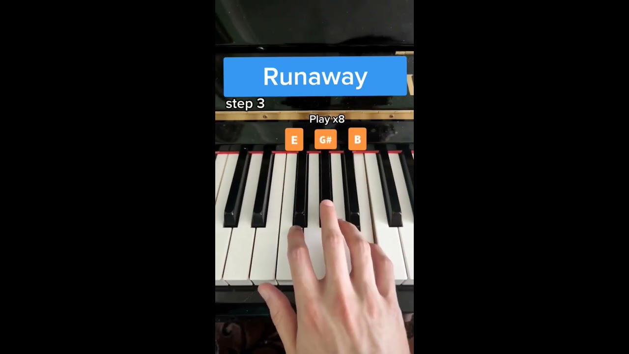 Runaway Piano Tutorial The Epic Part 1