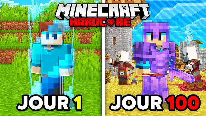 J'ai survécu 100 jours dans une BORDURE 1x1 qui s'agrandit sur Minecraft Hardcore...