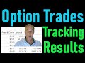 Option Trading - How to Track your Results.