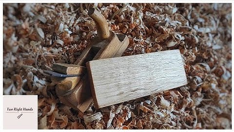 How to make a wooden board out of firewood with ONLY handtools
