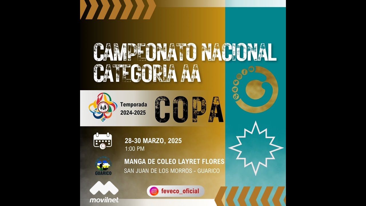 Campeonato Nacional de Coleo Categoria AA  30 - 03 - 2025