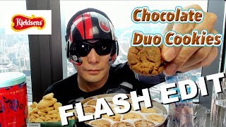 KJELDSENS Chocolate Macadamia Nuts Cookies ASMR MUKBANG [FLASH EDIT] 먹방 JNMASKS Eating Show