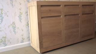 Solid Oak Sideboard 'Flat' by Ethnicraft