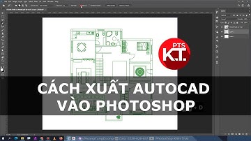 ✅ CÁCH XUẤT CAD SANG PHOTOSHOP CÓ MÀU VÀ KHÔNG MÀU | Photoshop kiến trúc