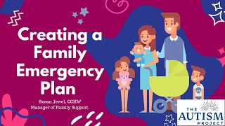 Details Creating A Family Emergency Plan Update