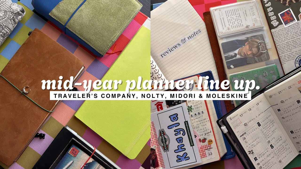 2025 mid-year planner line up. › travelers company, nolty, midori & moleskine