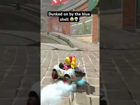 Dunked on by the blue shell 😭💀 #mariokart #mariokartworld #nintendoswitch #nintendoswitch2