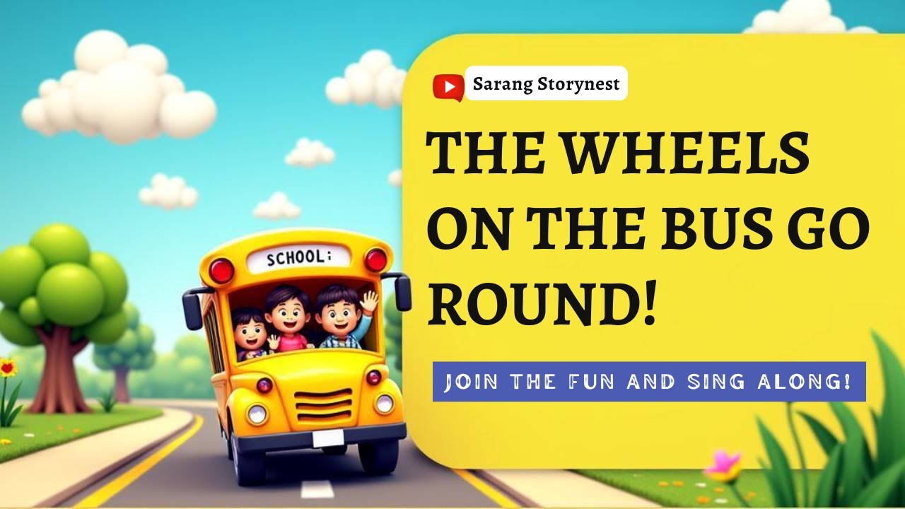 🚍 Wheels on the Bus Go Round and Round 🚎 | Nursery Rhyme for Toddlers 🎵 ...