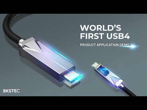 BKSTEC World's First Fiber Optic USB4 Test
