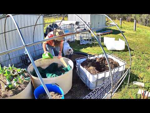 Replacing Geo Textile In the Wicking Bed - Community Video