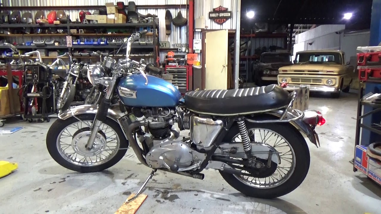 1970 Triumph TR6R トライアンフ トロフィー タイガー - YouTube