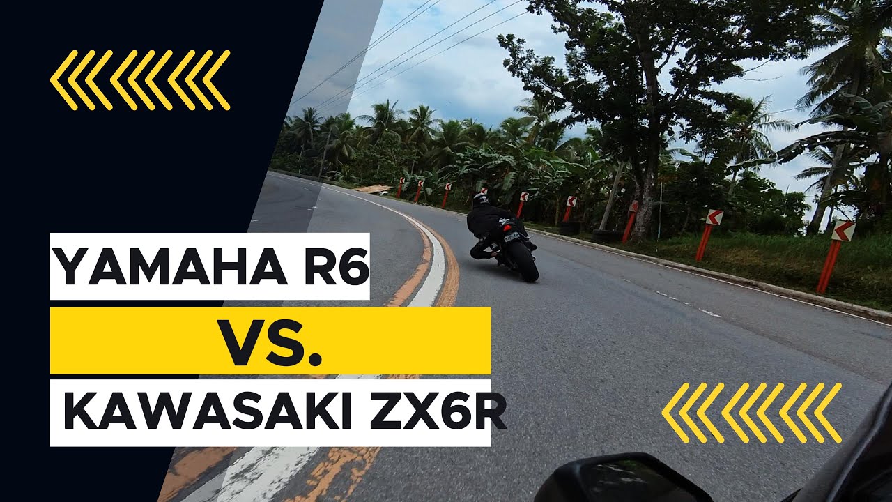 YAMAHA R6 VS KAWASAKI ZX6R (newbie rider of R6) - YouTube