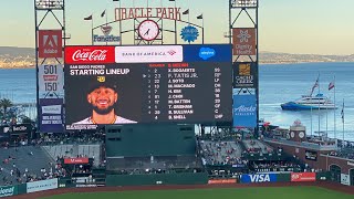 San Francisco Giants vs San Diego Padres Starting Lineups Oracle Park 9/25/23