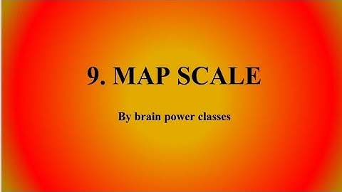 Class 8 //Geography //Chapter 9 Map Scale //Questions and Answers