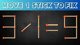 Move 1 Stick To Make Equation Correct, Matchstick Puzzle. by EASY & HARD 277 views 1 day ago 6 minutes, 20 seconds