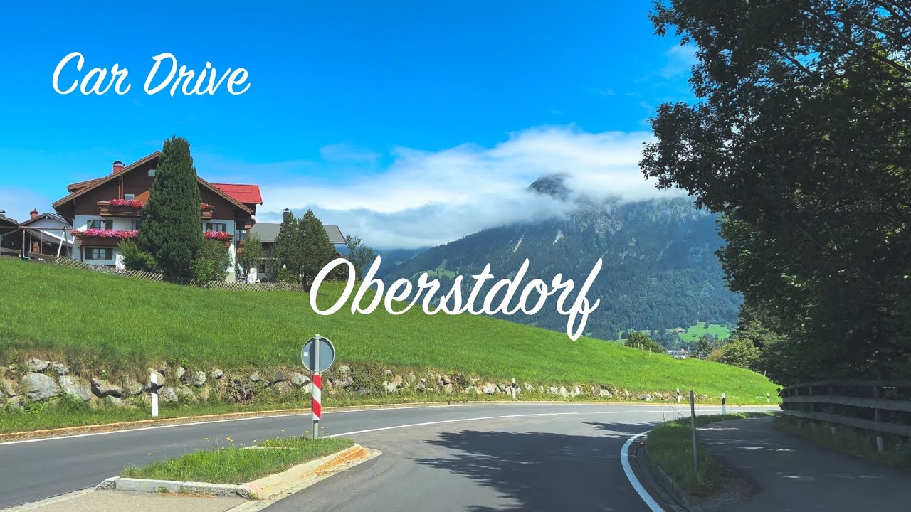 Car Drive 4K - Oberstdorf in Germany Allgäu (Breitachklamm)