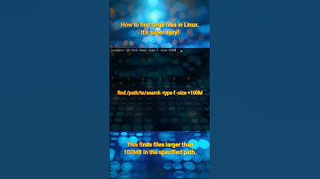 How to find large files in Linux