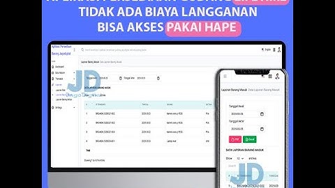 Aplikasi Persediaan Barang Berbasis Website framework Codeigniter  (CRUD) + Free Source Code