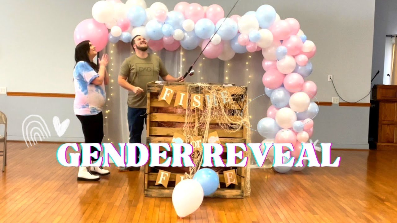 Gender Reveal!! Bobbers or Bows Fishing Theme 