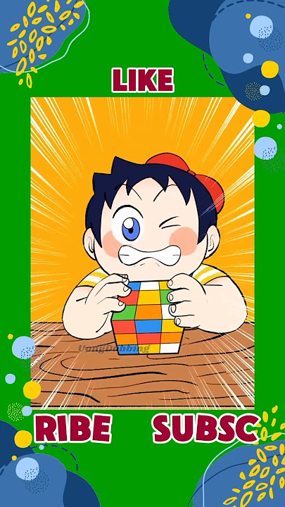 TEHNIK JAGO SUSUN RUBIK#animation #shorts #dubbing