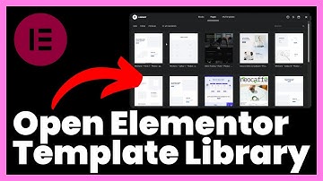 How to Open Elementor Template Library