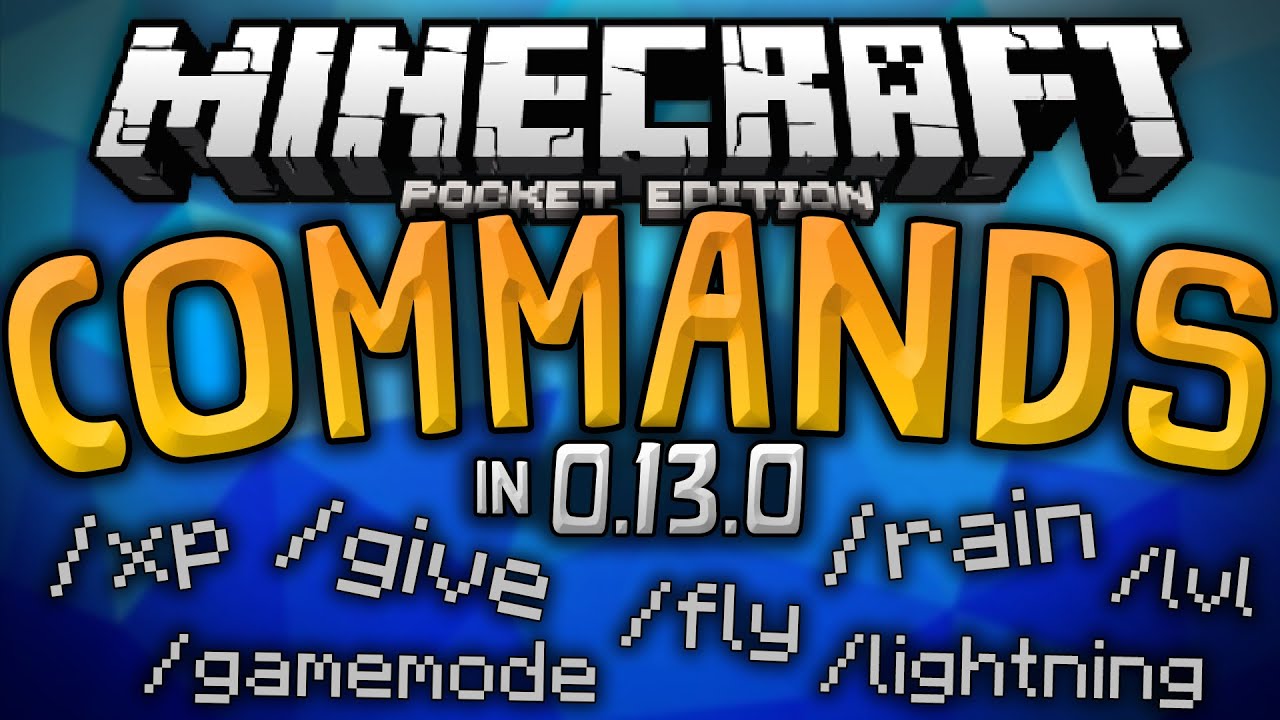 COMMANDS in 0.13.0!!! - Commands Mod for MCPE - Minecraft PE (Pocket ...