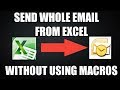 Send Full email from Excel with Formula - Without Using Macros by Cool Trick