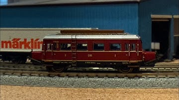 Marklin 88820 DB VT 88.9 Wismar Railbus Insider - Pig Snout - Test Run at z.scale.hobo 07.29.2025