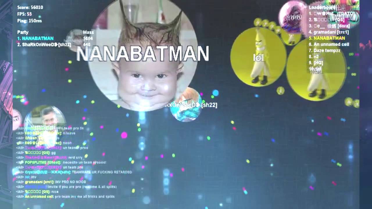 sharkboy y lavagirl Gota.io Montage #2 w/Born4Kill (NANABATMAN) + Bonus Clip w/Coconut