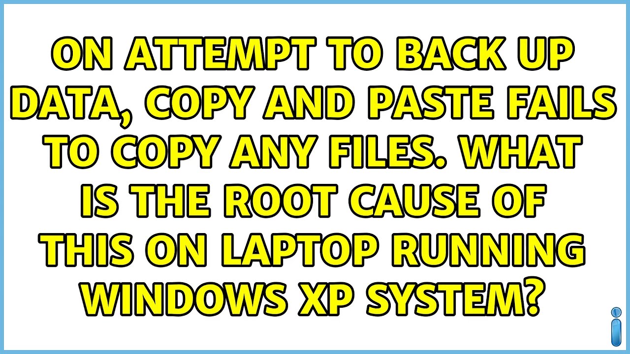 On attempt to back up data, copy and paste fails to copy any files ...