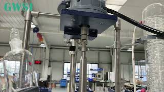 50L Ex-Proof Glass Reactor With Stainless Steel Mixing Paddle