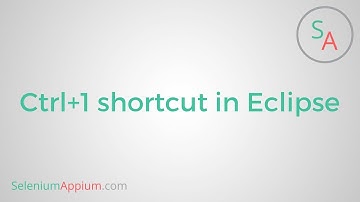 Ctrl+1 shortcut in eclipse