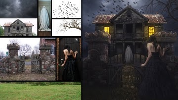 Surreal Ghost House - Photo Manipulation Photoshop Tutorial