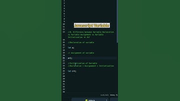 Variable Declaration vs  Assignment vs Initialization in JavaScript.    #shorts #javascript