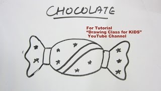 How to Draw- Easy Chocolate Step by Step Tutorial for Kids